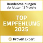 ProvenExpert Auszeichnung für hohe Kundenzufriedenheit